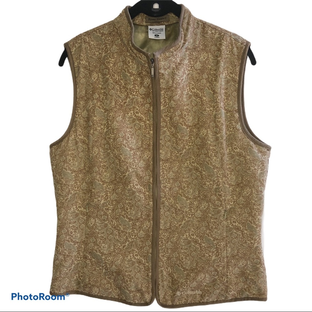 Columbia River Resort Paisley Vest size M